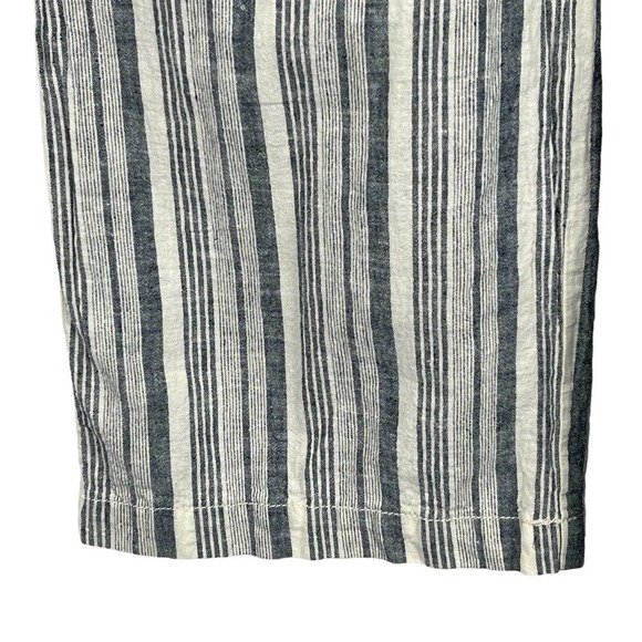 Zac & RACHEL STRIPED SMOCKED DRAWSTRING WAIST WIDE LEG PANT BLUE MULTI MEDIUM - Picture 6 of 13